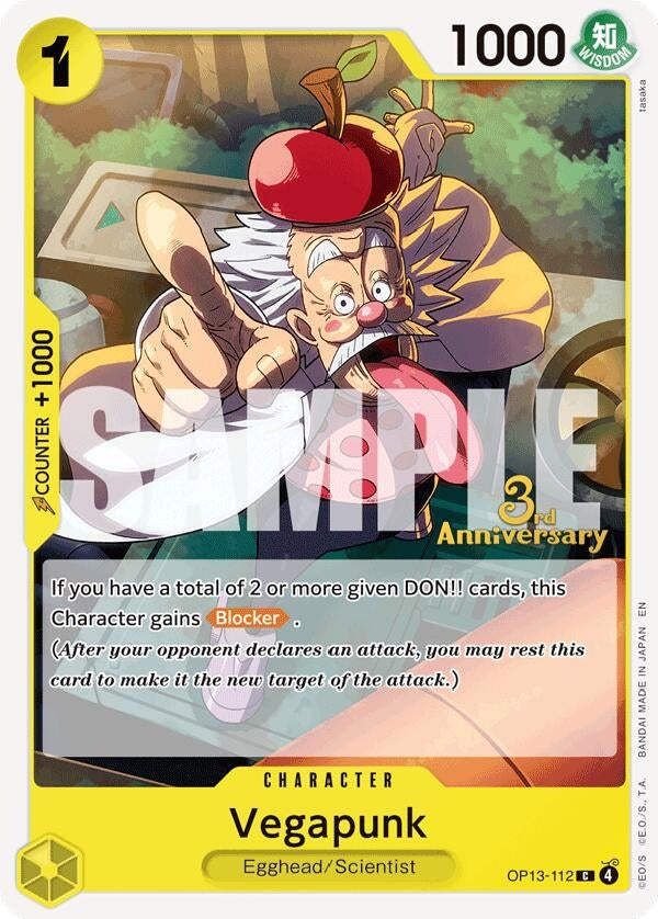 Image for Vegapunk (OP13-112) (Carrying On His Will: 3rd Anniversary Tournament Cards) - One Piece Card Game