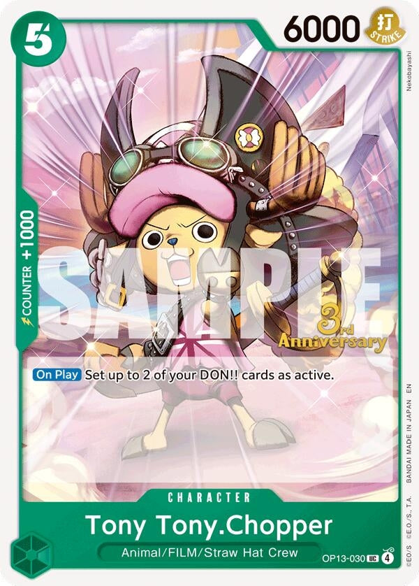 Image for Tony Tony.Chopper (OP13-030) (Carrying On His Will: 3rd Anniversary Tournament Cards) - One Piece Card Game