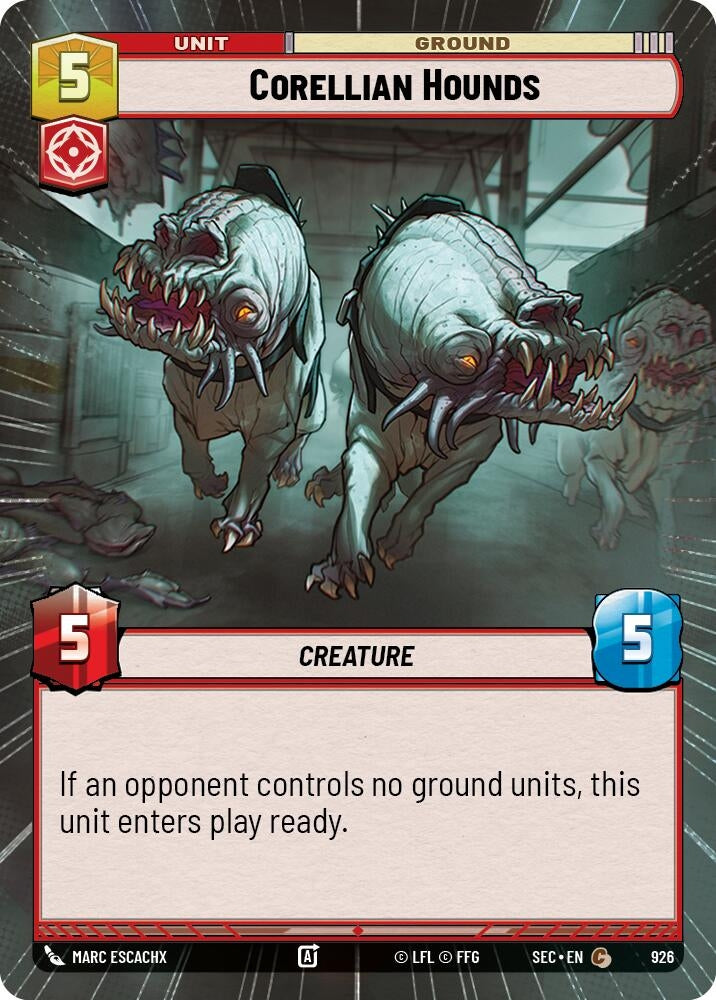 Image for Corellian Hounds (Hyperspace Foil) (926) (Secrets of Power) - Star Wars: Unlimited