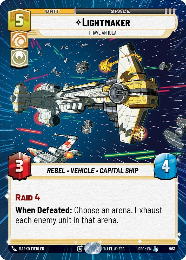 Image for Lightmaker - I Have An Idea (Hyperspace Foil) (963) (Secrets of Power) - Star Wars: Unlimited