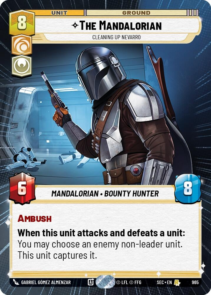 Image for The Mandalorian - Cleaning up Nevarro (Hyperspace Foil) (965) (Secrets of Power) - Star Wars: Unlimited