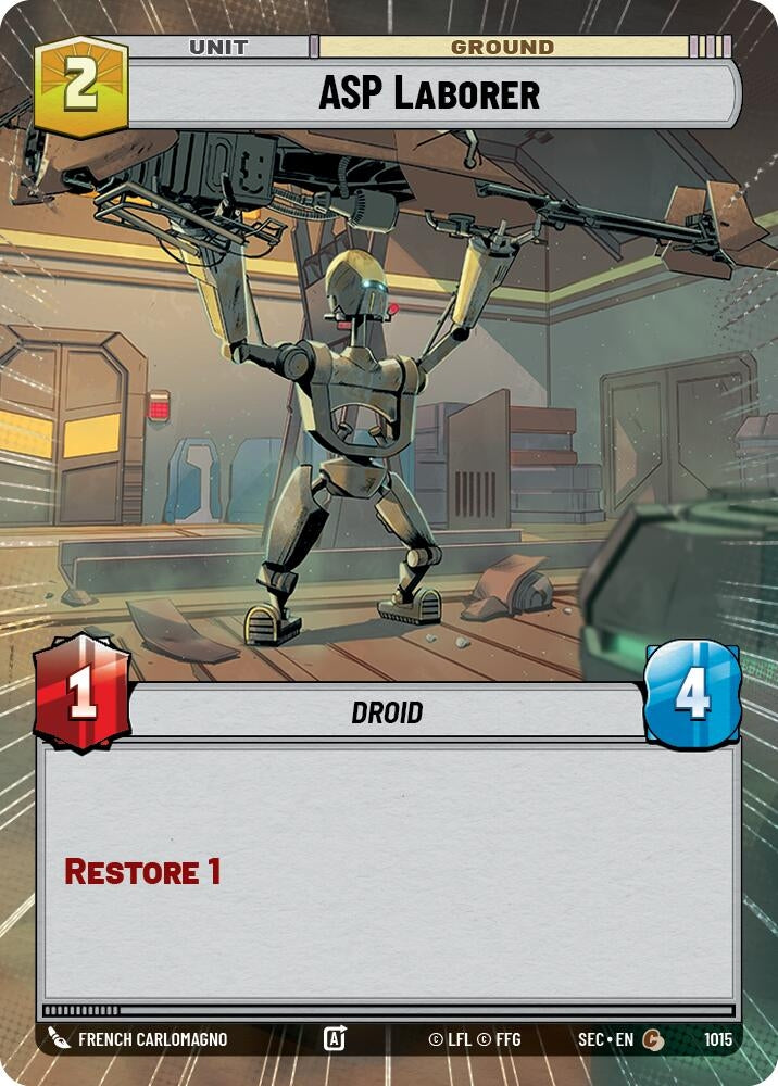Image for ASP Laborer (Hyperspace Foil) (1015) (Secrets of Power) - Star Wars: Unlimited