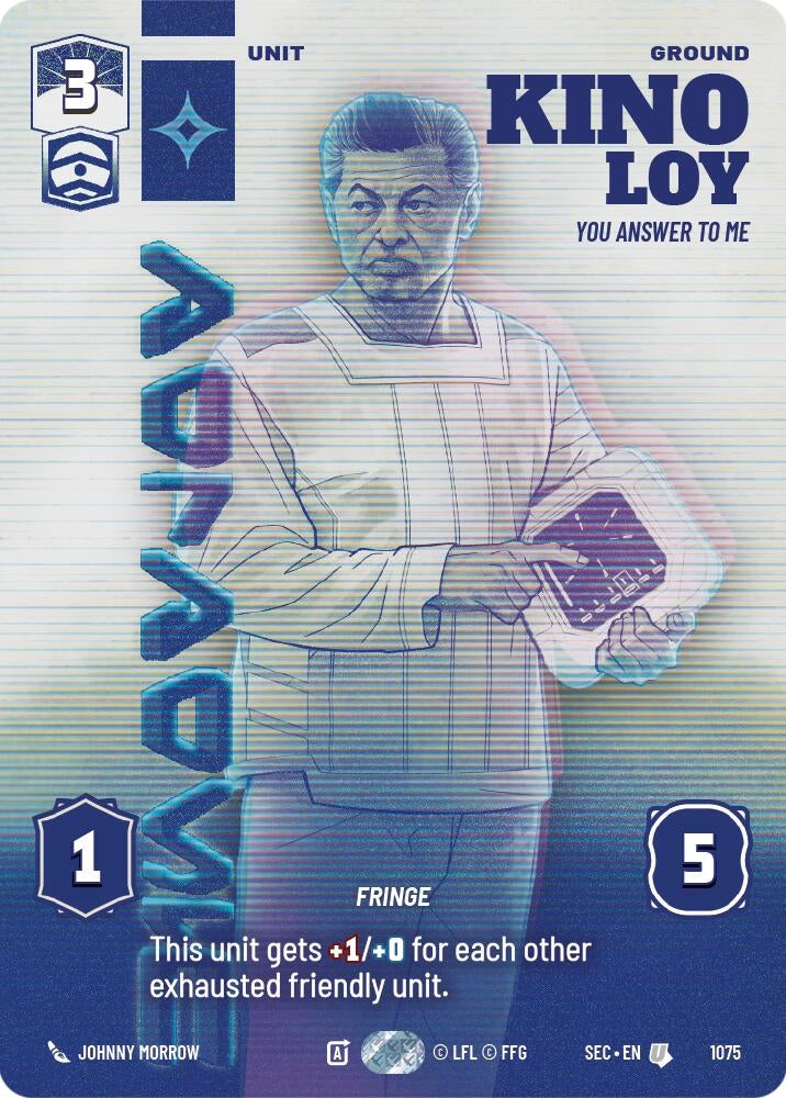 Image for Kino Loy - You Answer to Me (Prestige) (1075) (Secrets of Power) - Star Wars: Unlimited