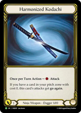 Image for Harmonized Kodachi (Right) (Golden) - FAB301 (FAB301) - Flesh and Blood TCG