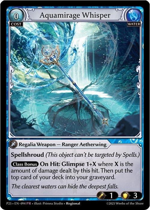 Image for Aquamirage Whisper (094) (Promotional Cards) - Grand Archive TCG
