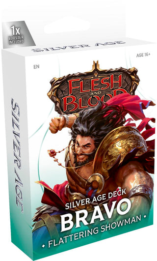 Image for Silver Age Chapter 1 Deck - Bravo, Flattering Showman (Guardian) - Flesh and Blood TCG