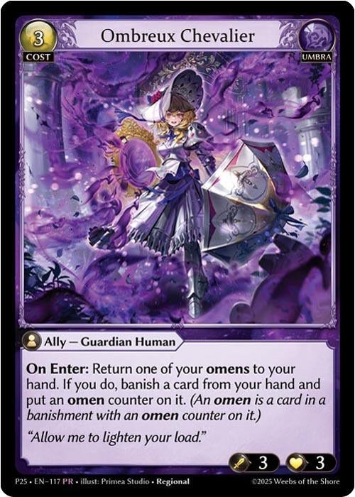 Image for Ombreux Chevalier (117) (Promotional Cards) - Grand Archive TCG
