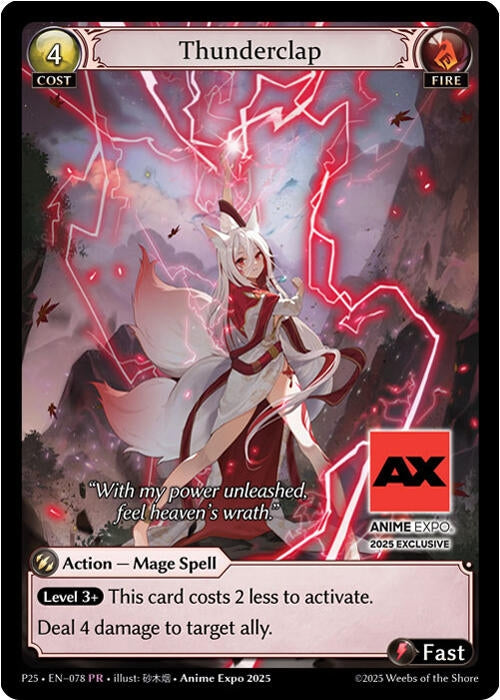 Image for Thunderclap (076) (Promotional Cards) - Grand Archive TCG