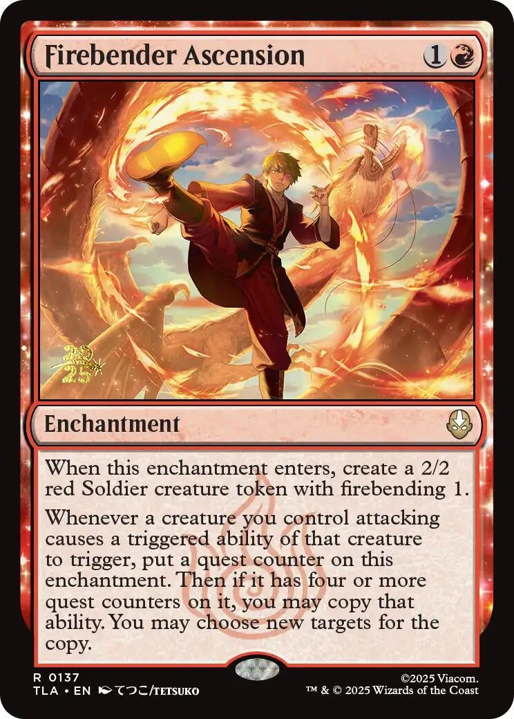 Image for Firebender Ascension (137) (Prerelease Cards) - Magic: The Gathering
