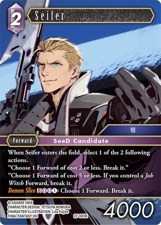 Image for Seifer (27-083R) (Journey of Discovery) - Final Fantasy TCG