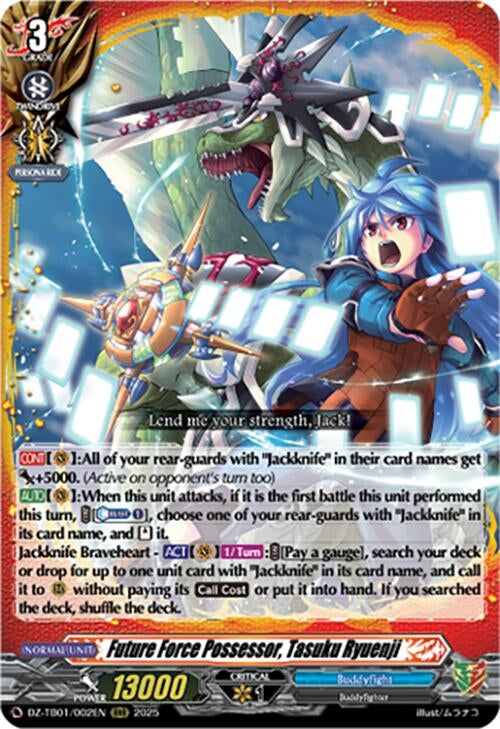 Image for Future Force Possessor, Tasuku Ryuenji (DZ-TB01/002EN) (DZ-TB01: Future Card Buddyfight) - Cardfight Vanguard