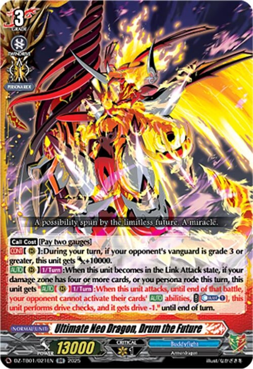 Image for Ultimate Neo Dragon, Drum the Future (DZ-TB01/021EN) (DZ-TB01: Future Card Buddyfight) - Cardfight Vanguard