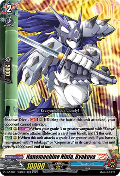 Image for Nanomachine Ninja, Byakuya (DZ-TB01/038EN) (DZ-TB01: Future Card Buddyfight) - Cardfight Vanguard