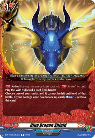 Image for Blue Dragon Shield (DZ-TB01/053EN) (DZ-TB01: Future Card Buddyfight) - Cardfight Vanguard