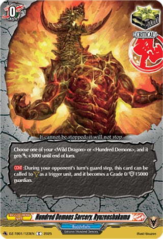 Image for Hundred Demons Sorcery, Ryuzenshakuma (DZ-TB01/123EN) (DZ-TB01: Future Card Buddyfight) - Cardfight Vanguard
