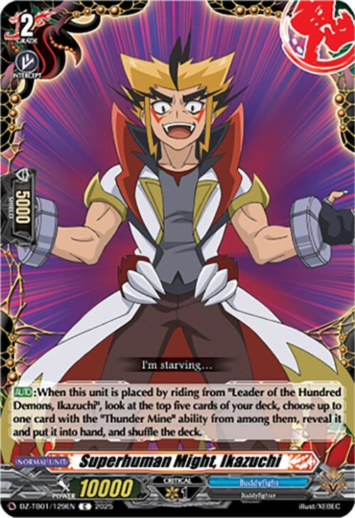 Image for Superhuman Might, Ikazuchi (DZ-TB01/129EN) (DZ-TB01: Future Card Buddyfight) - Cardfight Vanguard
