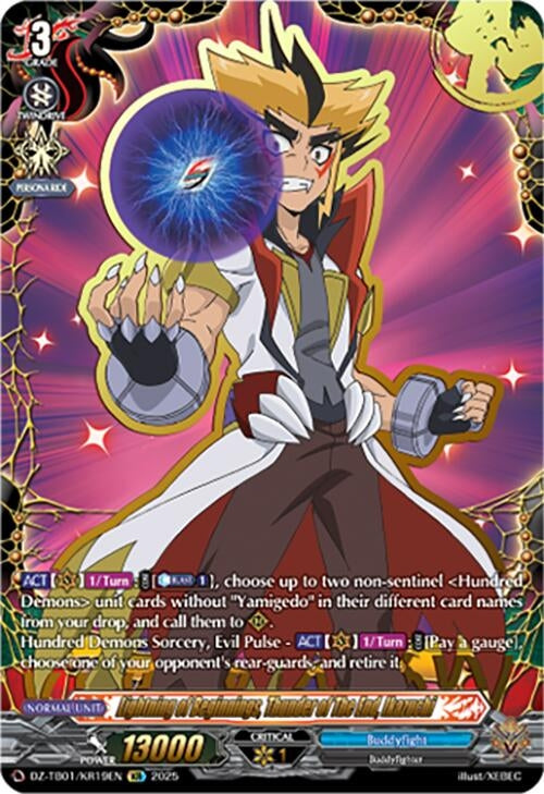 Image for Lightning of Beginnings, Thunder of The End, Ikazuchi (KR) (DZ-TB01/KR19EN) (DZ-TB01: Future Card Buddyfight) - Cardfight Vanguard