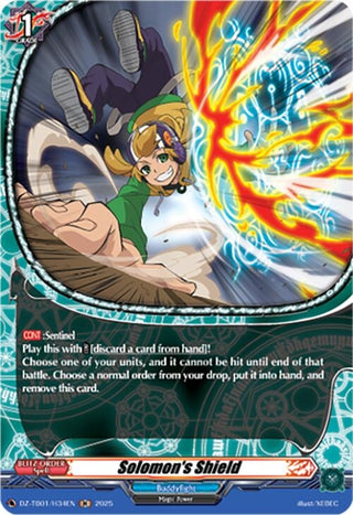Image for Solomon's Shield (H) (DZ-TB01/H34EN) (DZ-TB01: Future Card Buddyfight) - Cardfight Vanguard