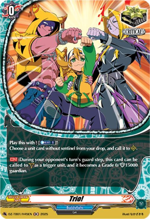 Image for Trio! (H) (DZ-TB01/H45EN) (DZ-TB01: Future Card Buddyfight) - Cardfight Vanguard