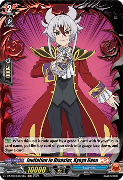 Image for Invitation to Disaster, Kyoya Gaen (H) (DZ-TB01/H75EN) (DZ-TB01: Future Card Buddyfight) - Cardfight Vanguard