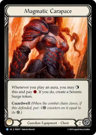 Image for Magmatic Carapace (PEN017) - Flesh and Blood TCG