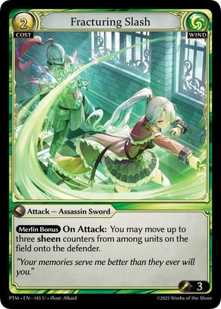 Image for Fracturing Slash (145) (Phantom Monarchs) - Grand Archive TCG