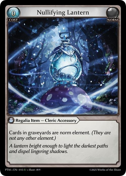 Image for Nullifying Lantern (015) (Phantom Monarchs) - Grand Archive TCG