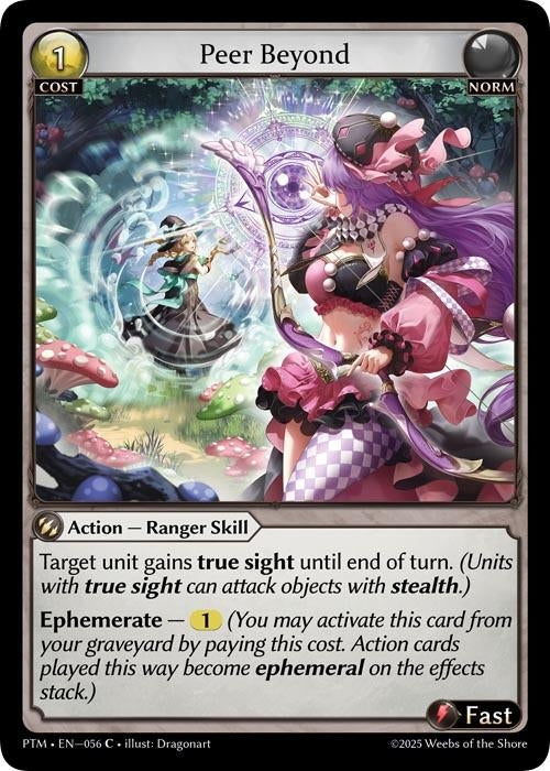 Image for Peer Beyond (056) (Phantom Monarchs) - Grand Archive TCG