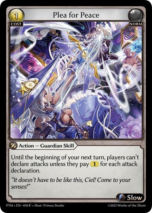 Image for Plea for Peace (058) (Phantom Monarchs) - Grand Archive TCG