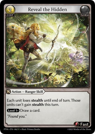Image for Reveal the Hidden (062) (Phantom Monarchs) - Grand Archive TCG