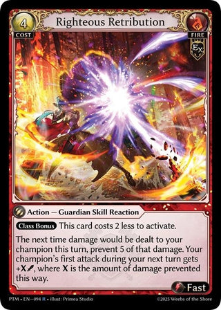 Image for Righteous Retribution (094) (Phantom Monarchs) - Grand Archive TCG