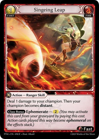 Image for Singeing Leap (098) (Phantom Monarchs) - Grand Archive TCG