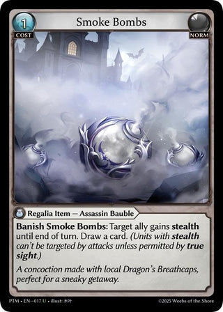 Image for Smoke Bombs (017) (Phantom Monarchs) - Grand Archive TCG