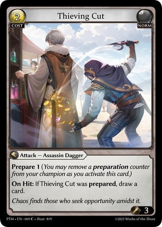 Image for Thieving Cut (069) (Phantom Monarchs) - Grand Archive TCG