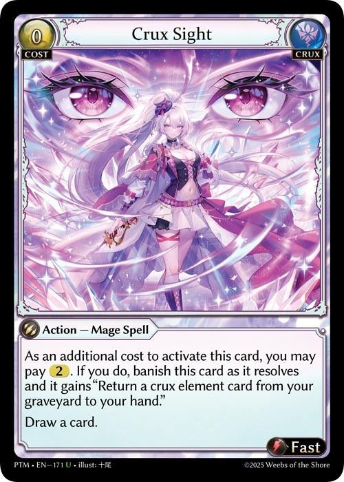 Image for Crux Sight (Curio Foil) (171) (Phantom Monarchs) - Grand Archive TCG
