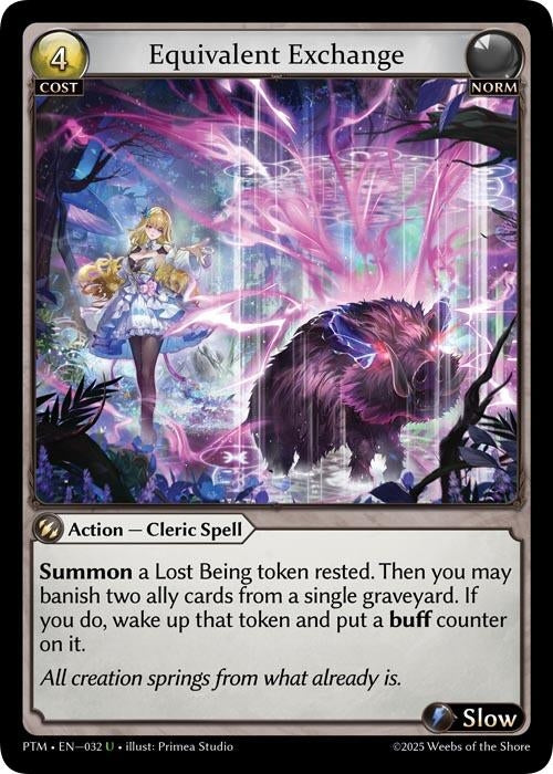 Image for Equivalent Exchange (Curio Foil) (032) (Phantom Monarchs) - Grand Archive TCG