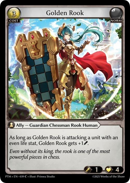 Image for Golden Rook (Curio Foil) (039) (Phantom Monarchs) - Grand Archive TCG