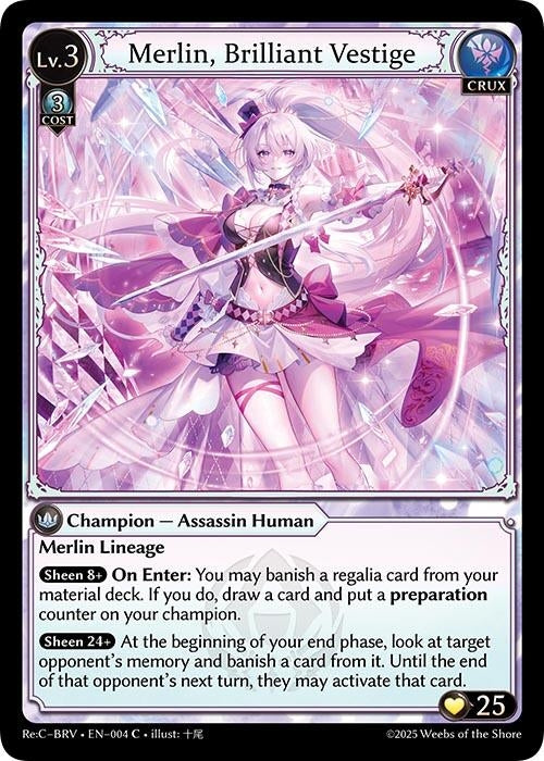 Image for Merlin, Brilliant Vestige (004) (Merlin Re: Collection, Brilliant Vestige) - Grand Archive TCG
