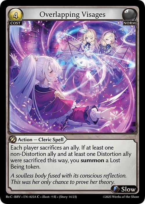 Image for Overlapping Visages (025A) (025A) (Merlin Re: Collection, Brilliant Vestige) - Grand Archive TCG