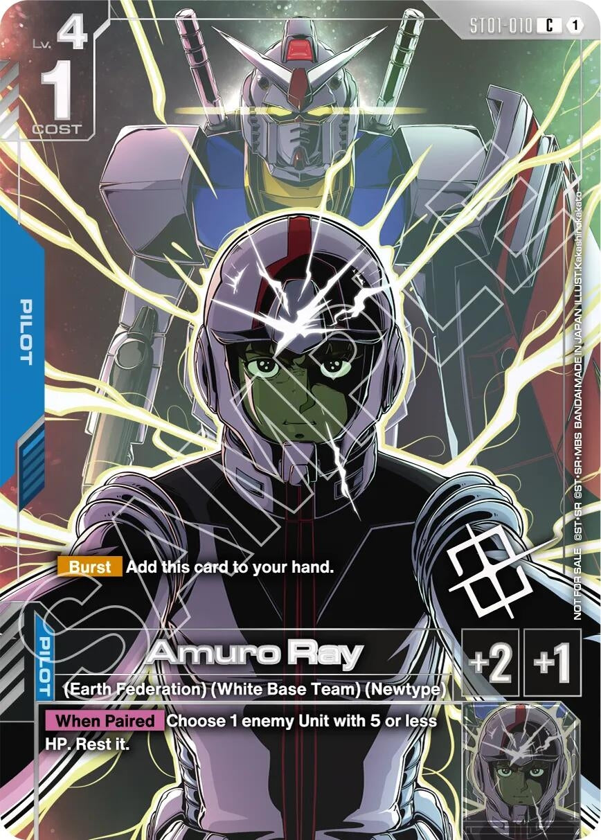 Image for Amuro Ray (Regional Championship) (ST01-010) (Gundam Promotional Cards) - Gundam Card Game