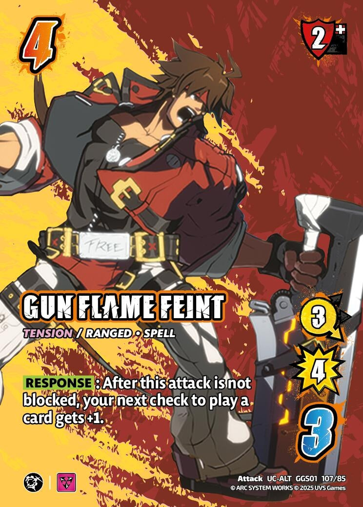 Image for GUN FLAME FEINT (Alternate Art) (GGS01 107/85) (GUILTY GEAR -STRIVE-) - UniVersus
