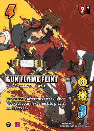 Image for GUN FLAME FEINT (Alternate Art) (GGS01 107/85) (GUILTY GEAR -STRIVE-) - UniVersus