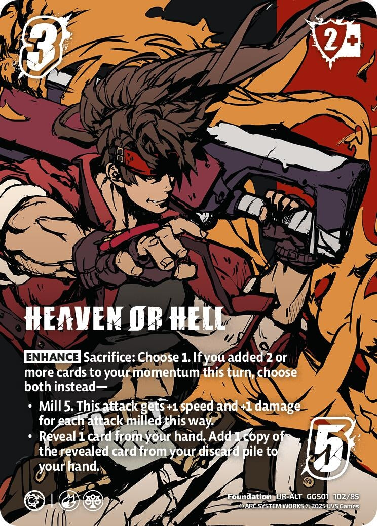 Image for HEAVEN OR HELL (Alternate Art) (GGS01 102/85) (GUILTY GEAR -STRIVE-) - UniVersus