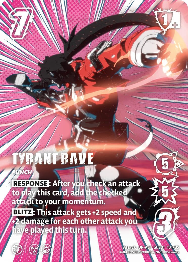 Image for TYRANT RAVE (Alternate Art) (GGS01 101/85) (GUILTY GEAR -STRIVE-) - UniVersus