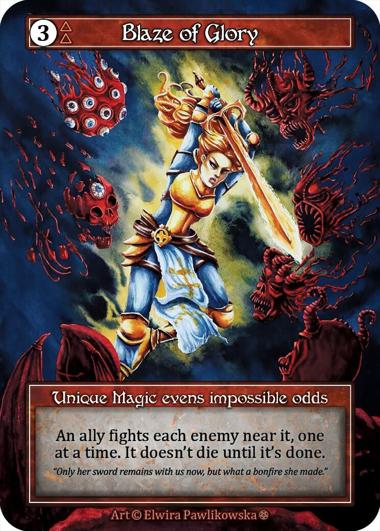 Image for Blaze of Glory (Foil) (Gothic) - Sorcery: Contested Realm