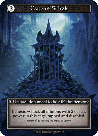 Image for Cage of Sidrak (Foil) (Gothic) - Sorcery: Contested Realm