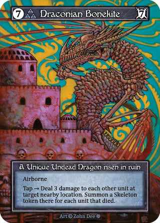 Image for Draconian Bonekite (Foil) (Gothic) - Sorcery: Contested Realm