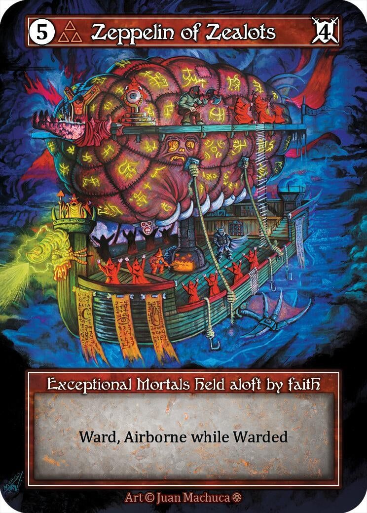 Image for Zeppelin of Zealots (Foil) (Gothic) - Sorcery: Contested Realm