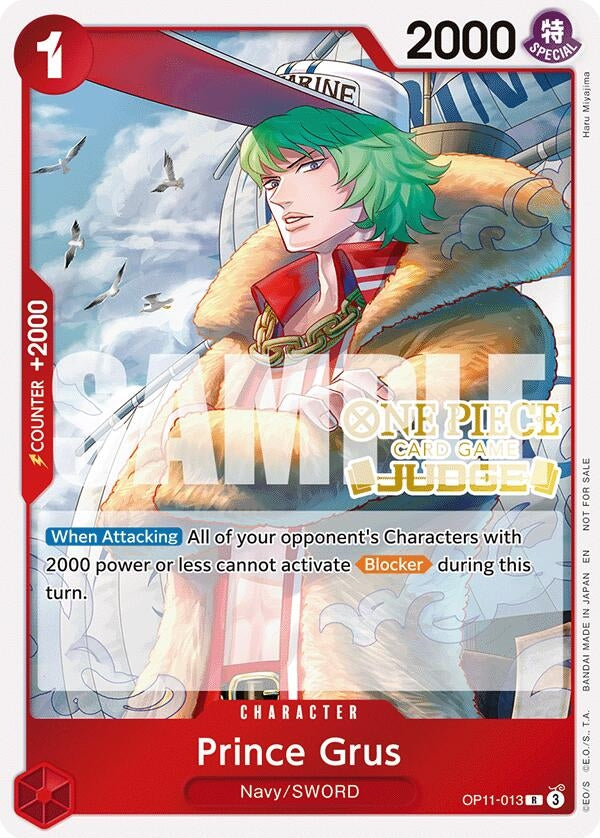 Image for Prince Grus (Judge Pack Vol. 7) (OP11-013) (One Piece Promotion Cards) - One Piece Card Game