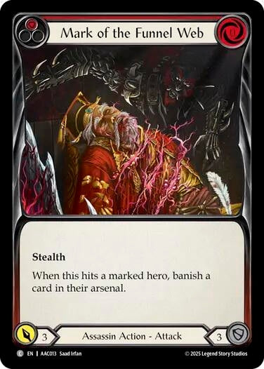 Image for Mark of the Funnel Web (Red) (AAC013) - Flesh and Blood TCG